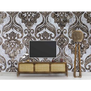 Motifli Mermer Desenli Duvar Kağıdı - Dkm930086 100x300 cm