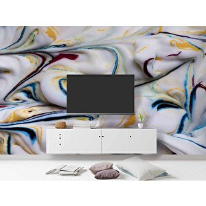 3 Boyutlu Renkli Köpük Desenli Duvar Kağıdı - Dkm724016 500x200 cm