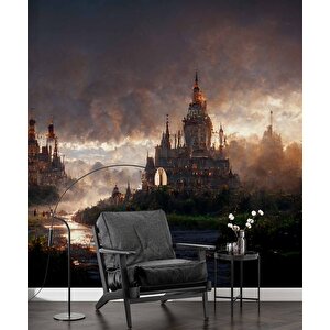 Sisli Şato Manzaralı Duvar Kağıdı - Dkb968005