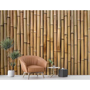 3 Boyutlu Bambu Temalı Duvar Kağıdı - Dkm626076
