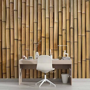 3 Boyutlu Bambu Temalı Duvar Kağıdı - Dkm626086