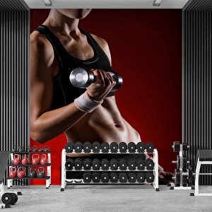 Spor Salonu Güç Temalı Duvar Kağıdı - Dkm350063