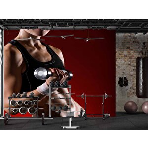 Spor Salonu Güç Temalı Duvar Kağıdı - Dkm350023