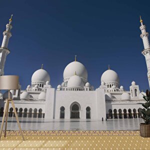 Şeyh Zayid Abu Dhabi Camisi Duvar Kağıdı - Dkm444070 275x280 cm