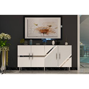 Fugadd (kb150) Konsol beyaz-gümüş Beyaz-Gümüş