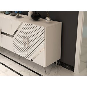 Fugadd (kb150) Konsol beyaz-gümüş Beyaz-Gümüş