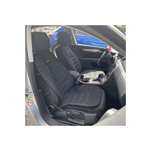Mini Copper Contryman Lüx Oto Koltuk Minderi Ön Arka Oturak 3'lü Set Bumerang Serisi Si̇yah Siyah