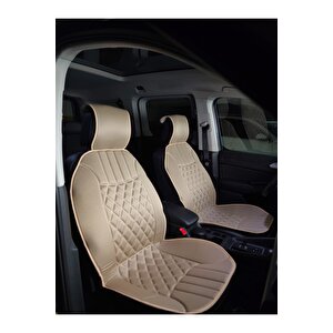 Volvo 850 Lüx Oto Koltuk Minderi Ön 2'li Set Elegance Serisi Bej Bej