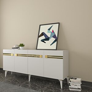 Hayatdd (kb150) Konsol beyaz-altın Beyaz-Altın