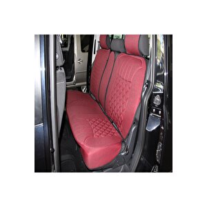 Ford Focus 2 Lüx Oto Koltuk Minderi Ön Arka 5'li Set Elegance Serisi Kırmızı-siyah Kırmızı-Siyah