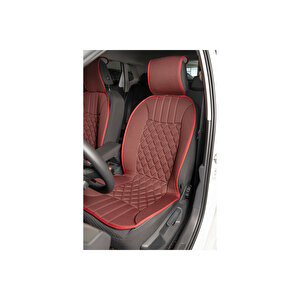 Seat İbiza Eski̇ Lüx Oto Koltuk Minderi Ön 2'li Set Elegance Serisi Kirmizi