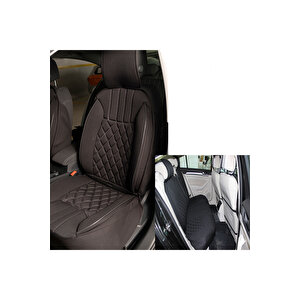Suzuki Swift Lüx Oto Koltuk Minderi Ön Arka 5'li Set Elegance Serisi Siyah Siyah