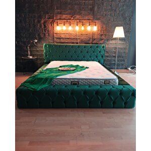Çift Kişilik Yere Yakın Baza Başlık Green Pearl (yatak Hariç) 150x200 cm