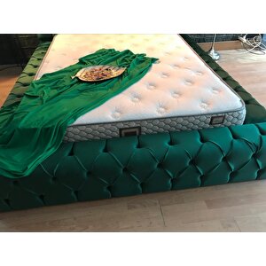 Çift Kişilik Yere Yakın Baza Başlık Green Pearl (yatak Hariç) 150x200 cm