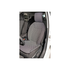Dacia Sandero Lüx Oto Koltuk Minderi Ön 2'li Set Elegance Serisi Gri̇ Gri
