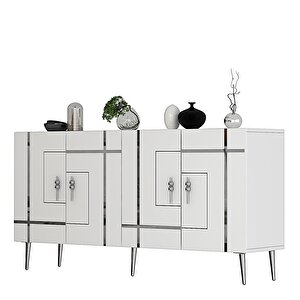 Li̇nedd (kb150) Konsol beyaz-gümüş