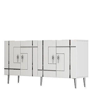 Li̇nedd (kb150) Konsol beyaz-gümüş
