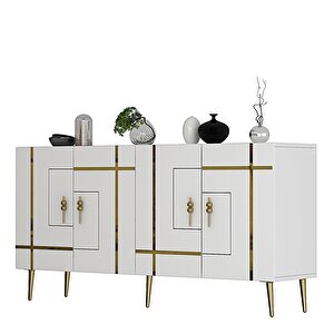 Li̇nedd (kb150) Konsol beyaz-altın