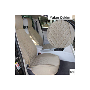 Fiat Punto Lüx Oto Koltuk Minderi Ön Arka 5'li Set Elegance Serisi Bej