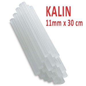 Mum Silikon Kalın Ø11.5x30 Cm Sıcak Mum Silikon Çubuk Uç 1 Kg (35 Adet)