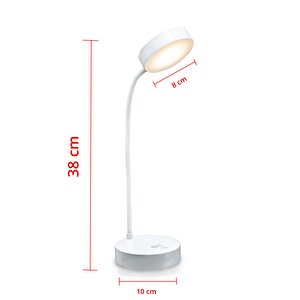 Şarzlı Masa Lambası Dekoratif Ledli Masa Lambası Dokunmatik Masa Lambası 3 Mod Dimmerli