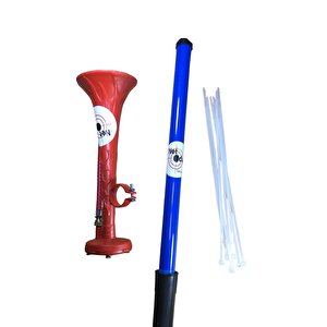 Yüksek Desibelli Havalı Pompa Bisiklet Kornası Havalı Kamyon Kornası (mavi-kırmızı)