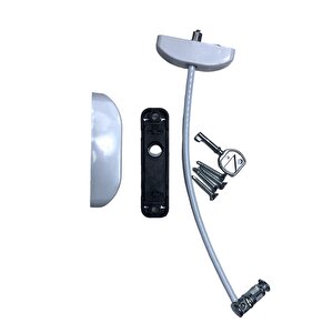Çelik Halatlı Kilit Pvc Pencere Emniyet Çocuk Güvenlik Kilidi (4 Adet)