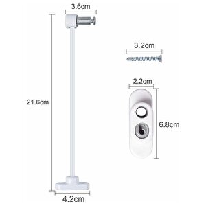 Çelik Halatlı Kilit Pvc Pencere Emniyet Çocuk Güvenlik Kilidi (4 Adet)