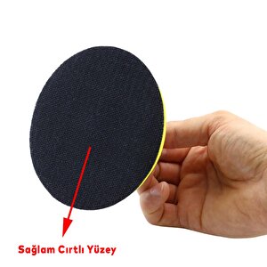 Cırt Zımpara Tabanı 115 Mm Zımparalama Taşlama Sökülebilir M14 Cıvata Matkap Uyumlu + Matkap Aparatı (2'li Set)