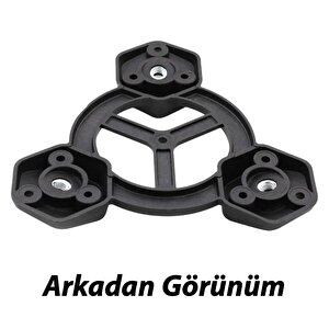 Açılı Üçlü Sehpa Bağlantı Aparatı Zigon Puf Tabure Mobilya Masa Ayağı Ayak Takma Tabanı