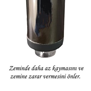 50 Adet Çivili Poligrit Mobilya Masa Sandalye Zemin Koruyucu Şeffaf Silikon Pabuç Poligirit