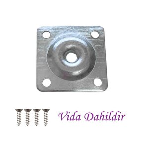 Ahşap Ayak 15 Cm 4'lü Set Koyu Meşe M8 Civatalı Bağlantı Aparatlı Dolap Mobilya Koltuk Kanepe Destek Ayağı Ayakları