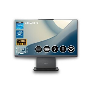 Thinkcentre Neo 50a 24 Gen 5 I5-13420h 40gb 1tb M.2 Ssd  12sc000qtr  Atl18  23.8" Fdos  All In One Bilgisayar