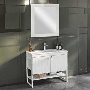 Badella Efes Banyo Dolap Takımı Efes 4685 V31 85cm Beyaz