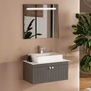 Badella Efes Banyo Dolap Takımı 100cm Antrasit
