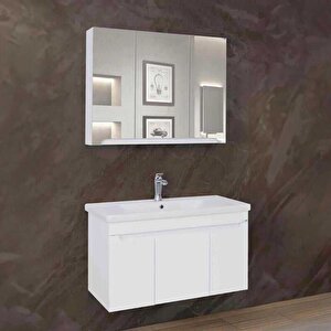 Lineart Enjoy Banyo Dolabı 90 Cm Beyaz