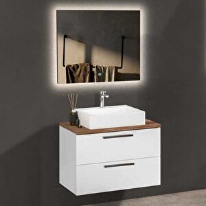 Badella Pure Banyo Dolap Takımı Pure 5585 V31 85cm Beyaz