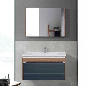 Lineart Delta Banyo Dolabı 60 Cm Salerno Antrasit
