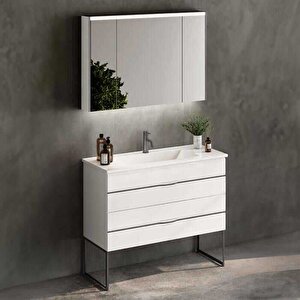 Badella Bathline Banyo Dolap Takımı Bathline 55100 V31 100cm Beyaz