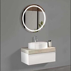 Badella Moderno Banyo Dolap Takımı Moderno 2885 V31 85cm Beyaz