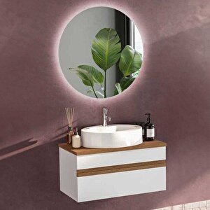 Badella Woodline Banyo Dolap Takımı Woodline 3985 V31 85cm Beyaz