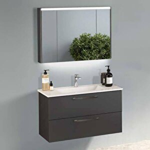 Badella Pure Banyo Dolap Takımı Pure 55100 V31 100cm Antrasit
