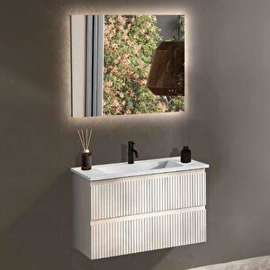 Badella Royal Banyo Dolap Takımı Royal 5585 V32 85 Cm Kumsal