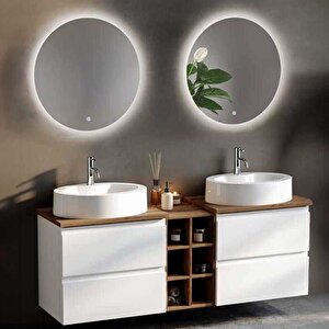 Badella Maya Banyo Dolap Takımı Maya 55160 V31 160cm Beyaz