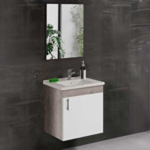 Badella Parite Banyo Dolap Takımı Parite 5555 V31 55cm Beyaz