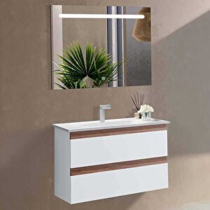 Badella Woodline Banyo Dolap Takımı Woodline 5585 V31 85cm Beyaz