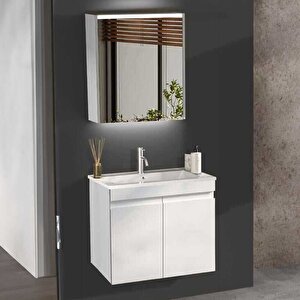 Badella Boztepe Banyo Dolap Takımı Boztepe 5565 V31 65cm Beyaz