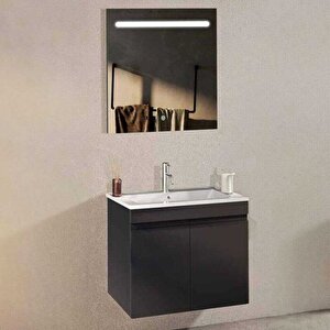 Badella Boztepe Banyo Dolap Takımı Boztepe 5565 V32 65cm Antrasit