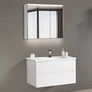 Badella Smart Banyo Dolap Takımı Smart 5585 V31 85cm Beyaz