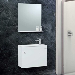 Lineart İnci Banyo Dolabı 50 Cm Beyaz